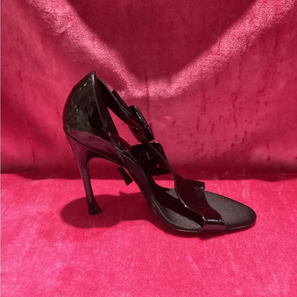 Vtg Rogger Viivier Black PATENT LEATHER Hi-heels - Picture 5 of 5